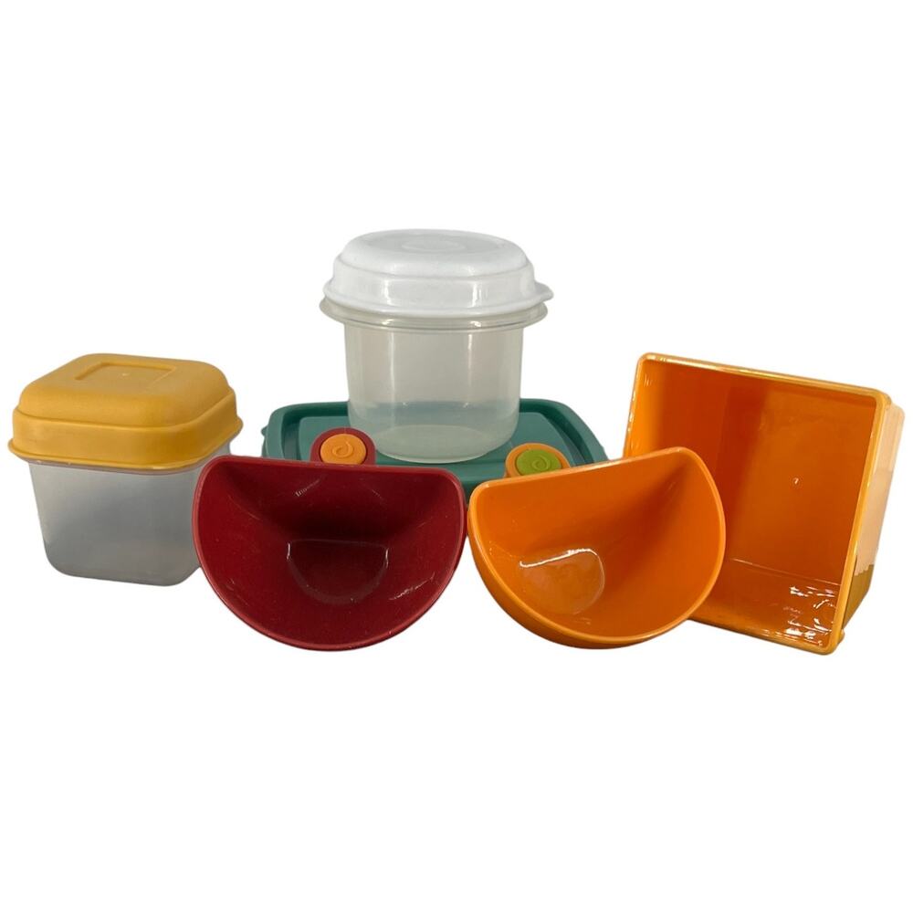 Small Snack Container & Dip Clip Bundle – Colorful, Versatile Storage Set